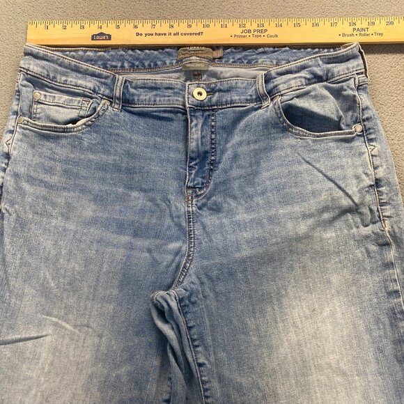Torrid Womens Size 18R Mid Rise Wide Leg Vintage Stretch Blue Jeans,modified - Picture 4 of 16
